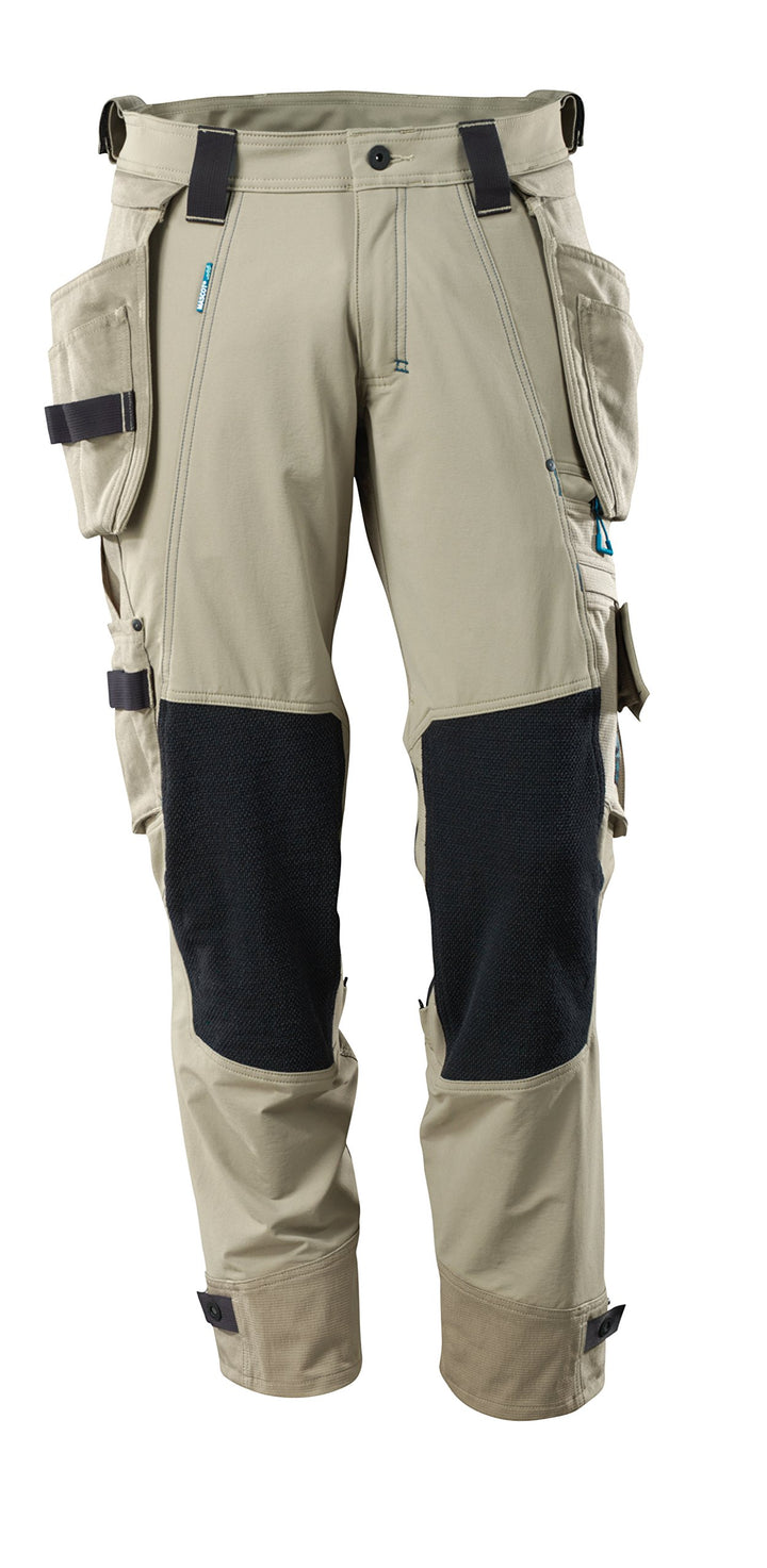 Mascot 17031-311 Handwerkerhose "Stretch" - Advanced, hell Khaki, 82C-4 44, 44