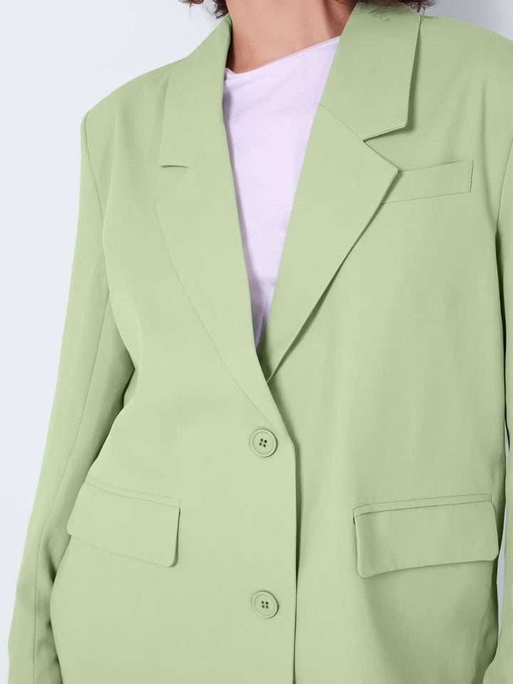 Noisy May Damen Nmmilla L/S Blazer Noos Blazer XS Quiet Green, XS Quiet Green