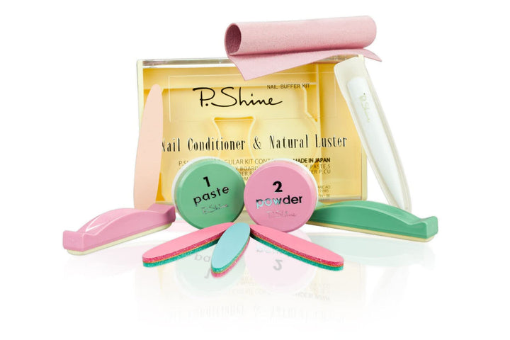 INLAQ® P-SHINE Japanisches Maniküre-Set: Traditionelle Kunst für Hochglanz-Finish und gesunde Nägel