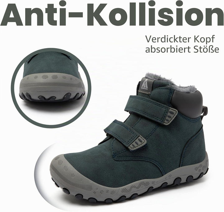 Mishansha Kinder Winterschuhe Warm Gefüttert Winterstiefel Jungen Mädchen Schneestiefel Outdoor Ruts