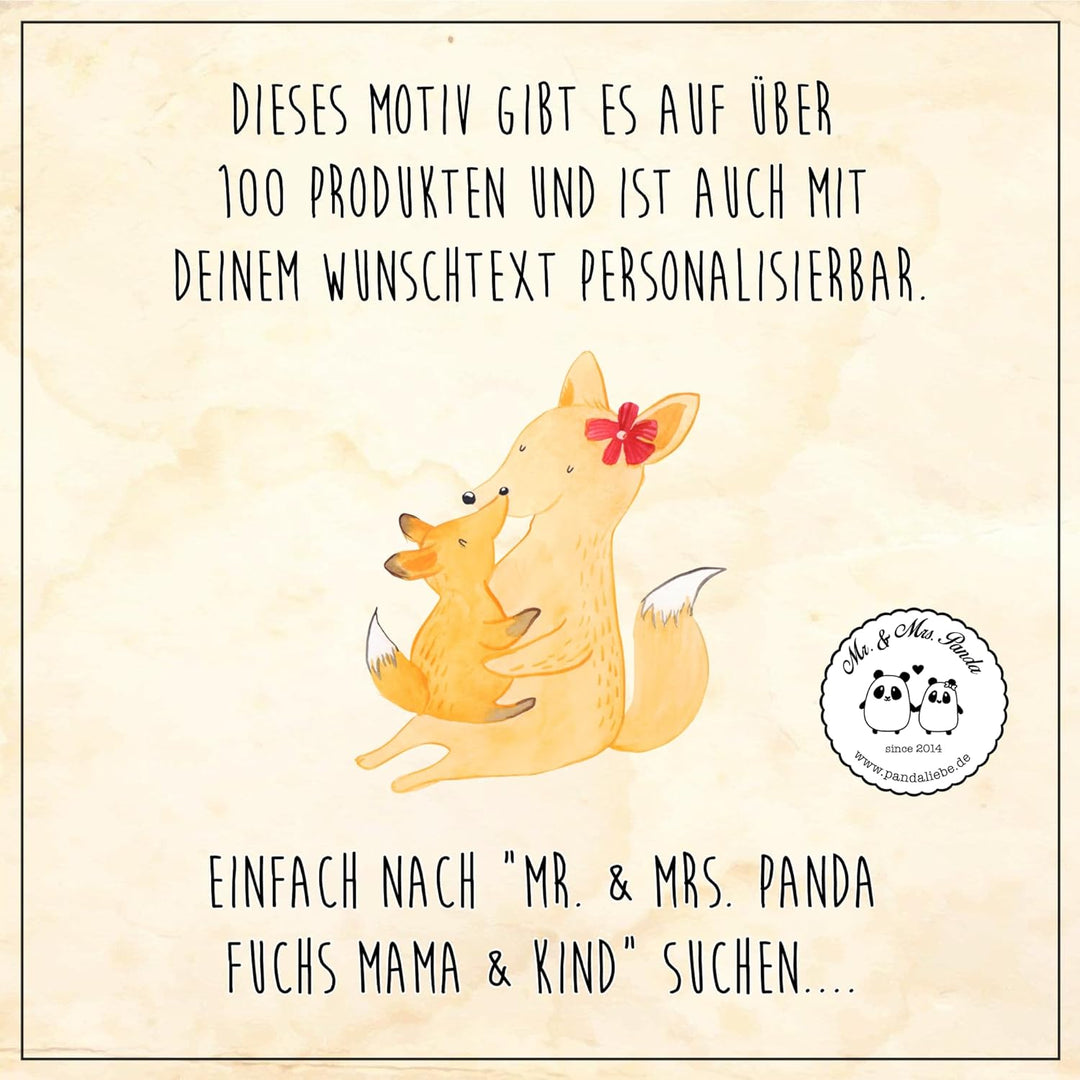 Mr. & Mrs. Panda XL Personalisierte Deko Laterne Fuchs Mama - Personalisierte Geschenke, Oma, Garten