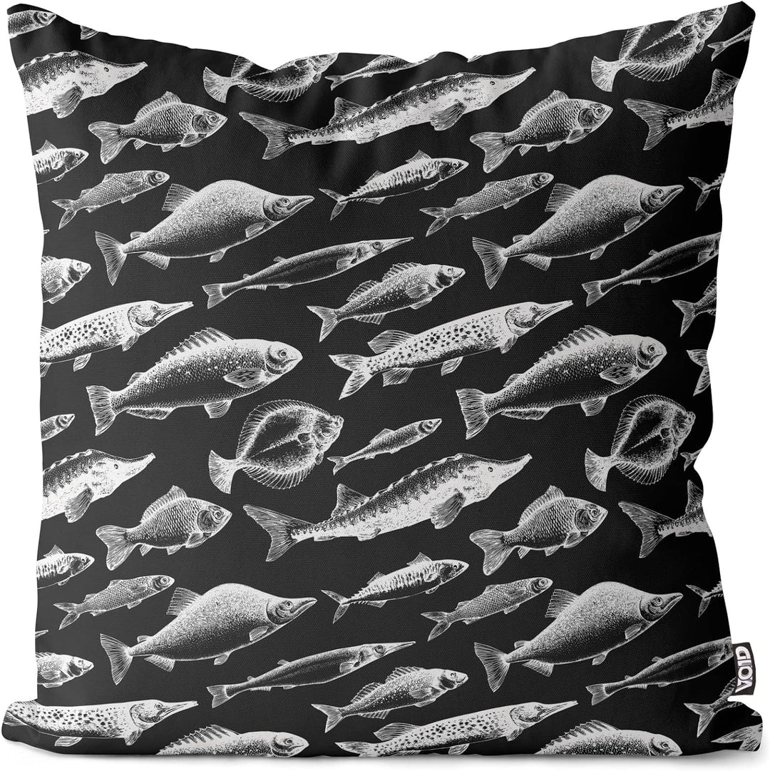 VOID Fische der See Kissenbezug Kissenhülle Sofakissen Kissen Deko Outdoor-Kissen Dekokissen, Kissen