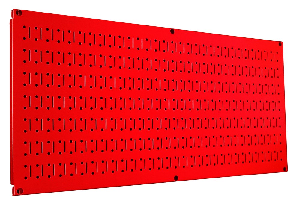 Wall Control Stecktafel, 40,6 x 81,3 cm, horizontal, Metall, Rot, Werkzeugtafel Rot Red, Rot Red