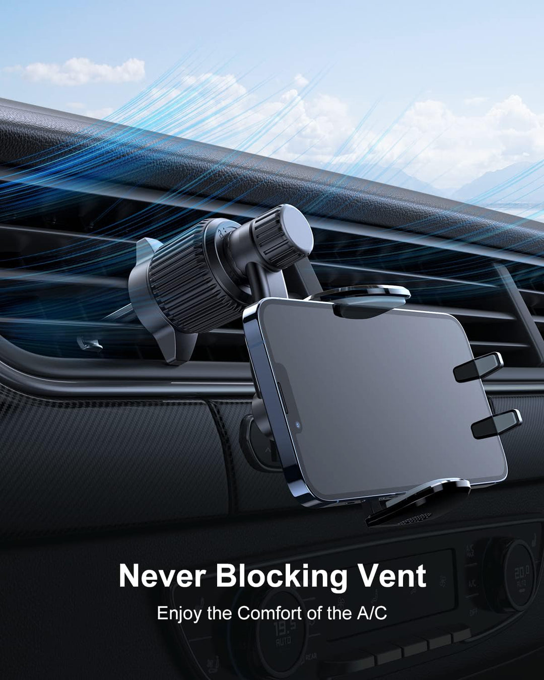 Rorhxia Handyhalterung Auto Lüftung [2024 Upgrade Extensiv Hakenclip Bombenfest] Handy Halterung Aut