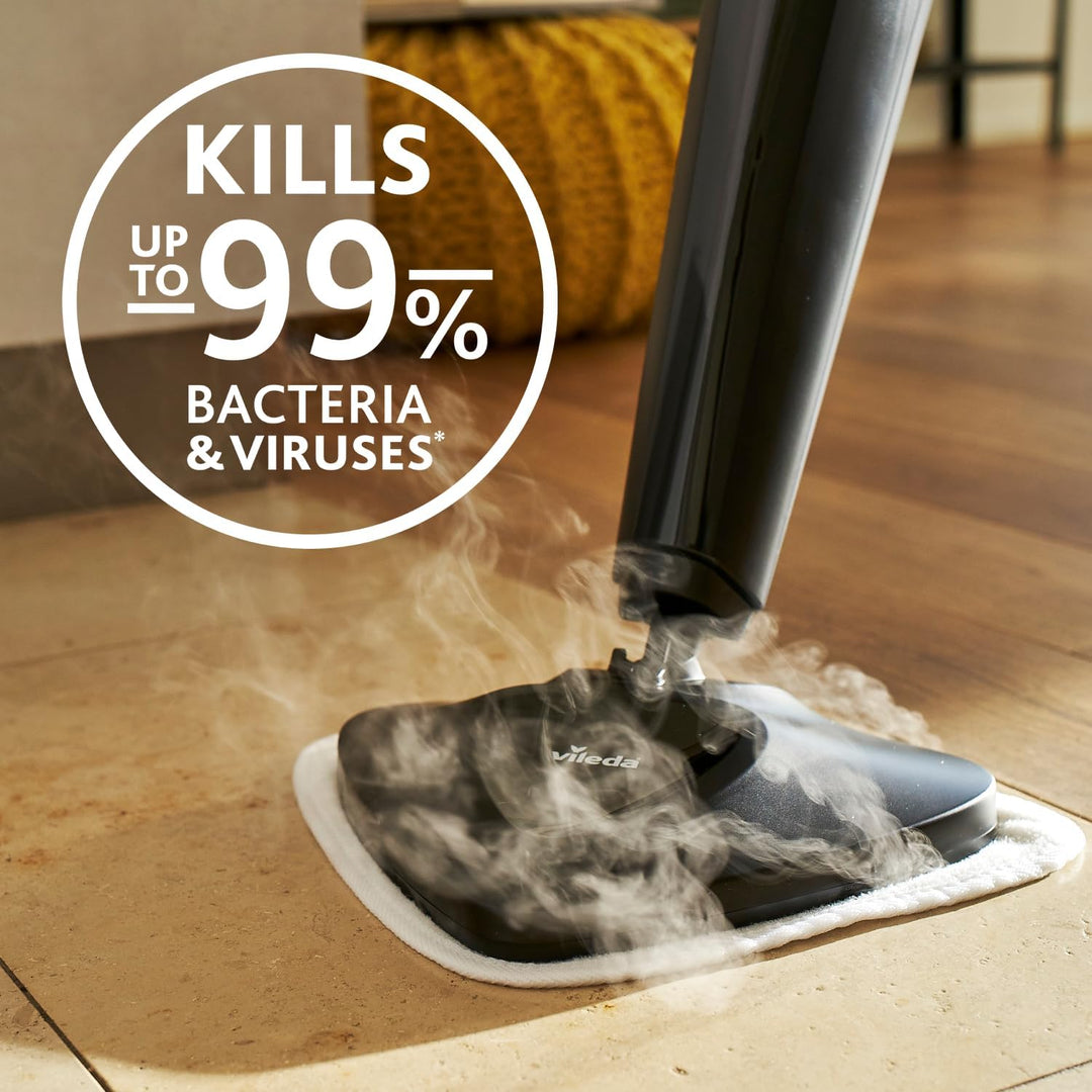 Vileda Steam Dampfreiniger Ersatzpads Mikrofaser | Hygienische Bodenreinigung - Passend für alle Böd