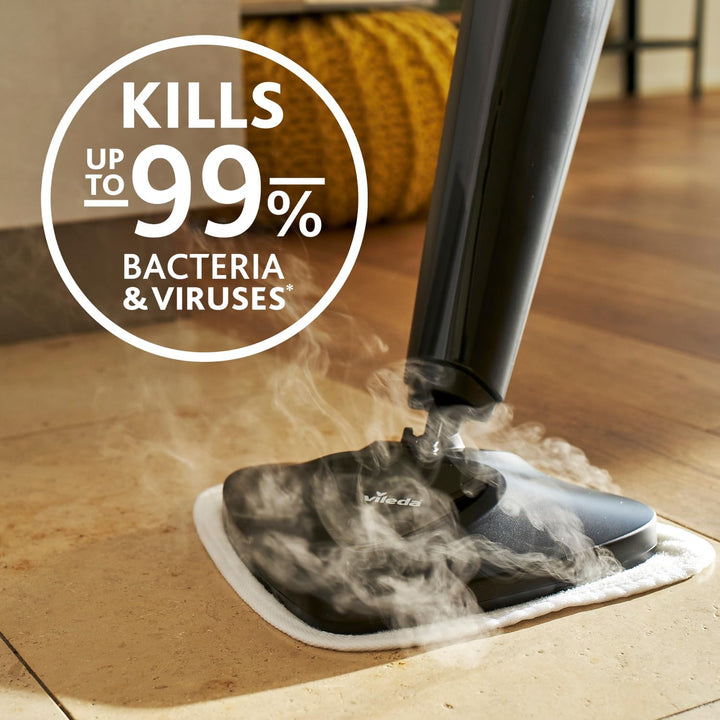 Vileda Steam Dampfreiniger Ersatzpads Mikrofaser | Hygienische Bodenreinigung - Passend für alle Böd