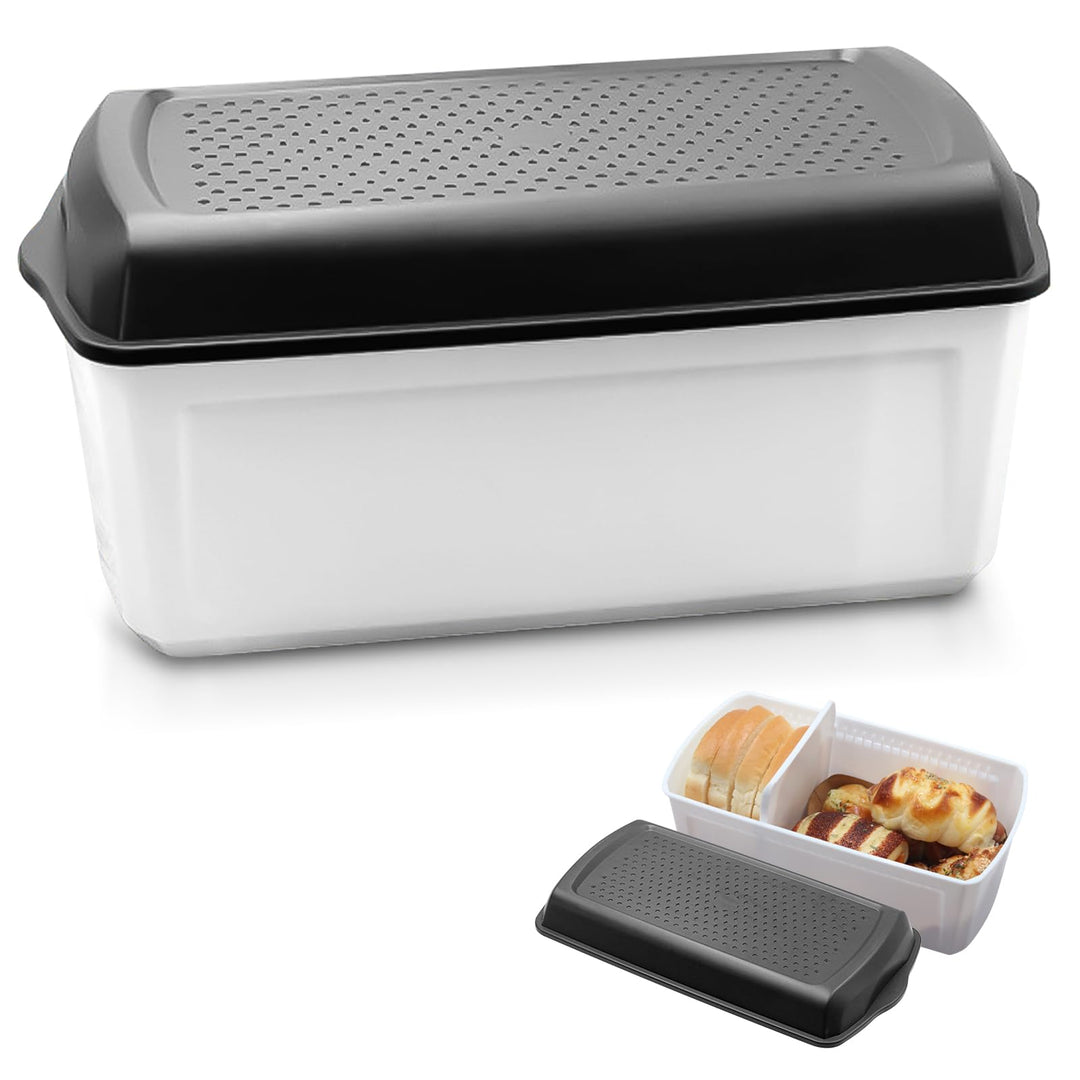 SUNOYA Brotkasten, Brotbox Mit Luftloch, Brotkasten Mit Grosser Kapazität, Lebensmittelecht Brot Bre