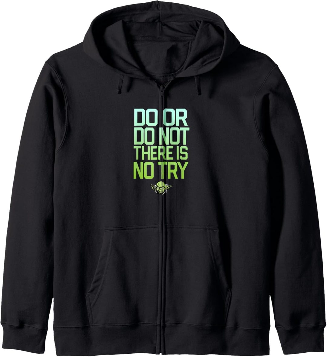 Star Wars Do Or Do Not There Is No Try Yoda Stamp Kapuzenjacke