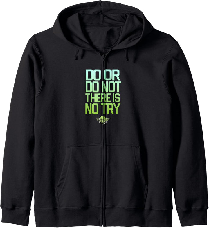 Star Wars Do Or Do Not There Is No Try Yoda Stamp Kapuzenjacke