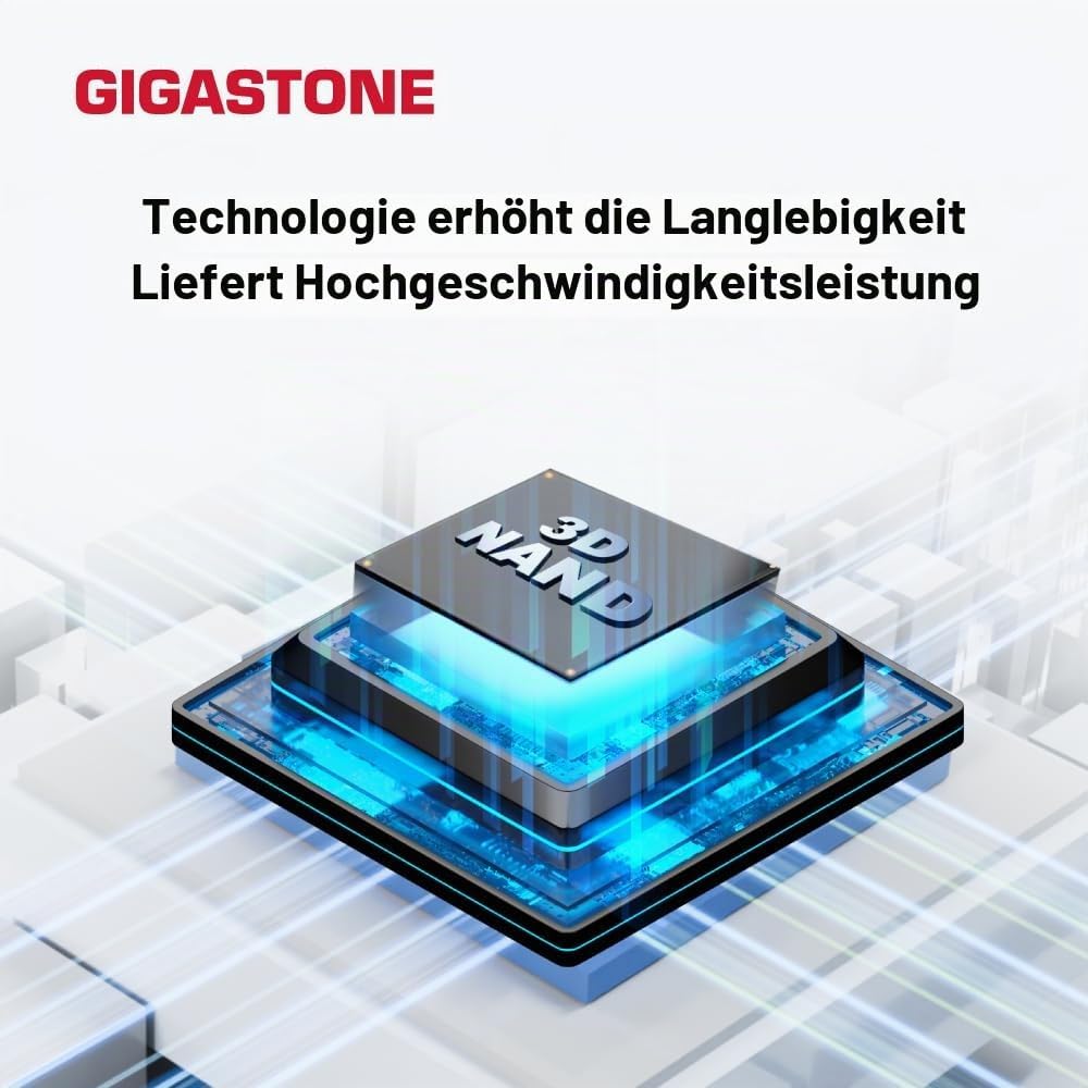 Gigastone Z90 USB-Speicherstick (64 GB, USB 3.2, Gen1, Mini-Fit, wasserdicht, kompakt, USB-Stick, US