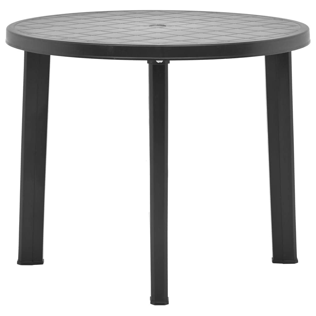 vidaXL Gartentisch Witterungsbeständig Terrassentisch Balkontisch Esstisch Bistrotisch Tisch Kunstst