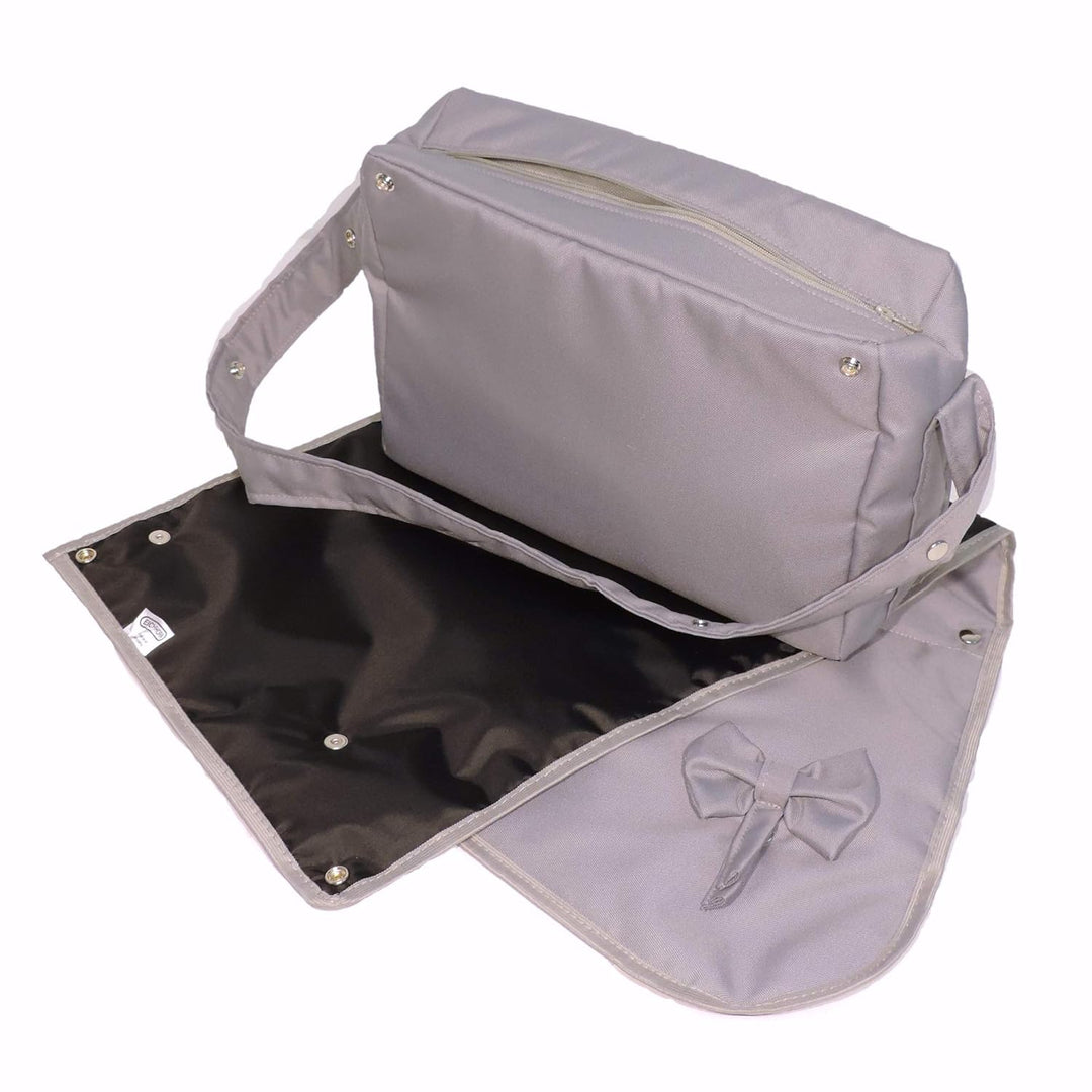 EICHHORN Kinderwagen Wickeltasche inklusive Wickelunterlage - Silbergrau Silver, Silver