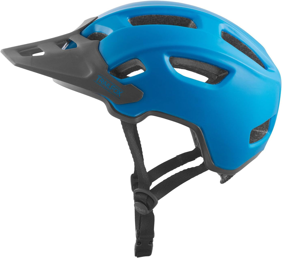 TSG Erwachsene Trailfox Solid Color Halbschalenhelm, Satin Dark Cyan, S/M