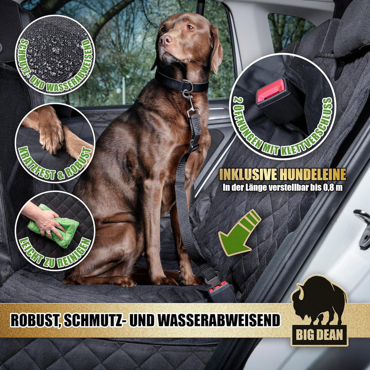 BigDean Robuste universelle Hundedecke Auto Rückbank Autoschondecke Hund Rücksitz schmutz- & wassera