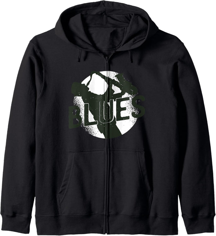 Blues Music Design Saxophon Moon Blues Kapuzenjacke