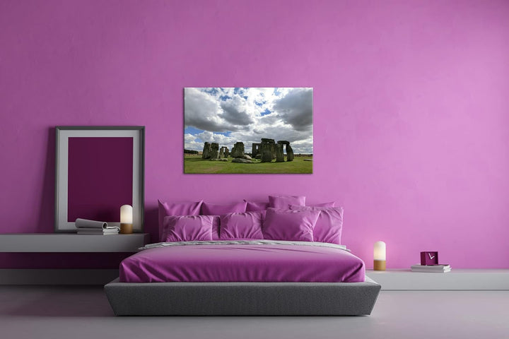 deyoli gigantische Stonehenge Felsformation in England im Format: 100x70 als Leinwandbild, Motiv fer
