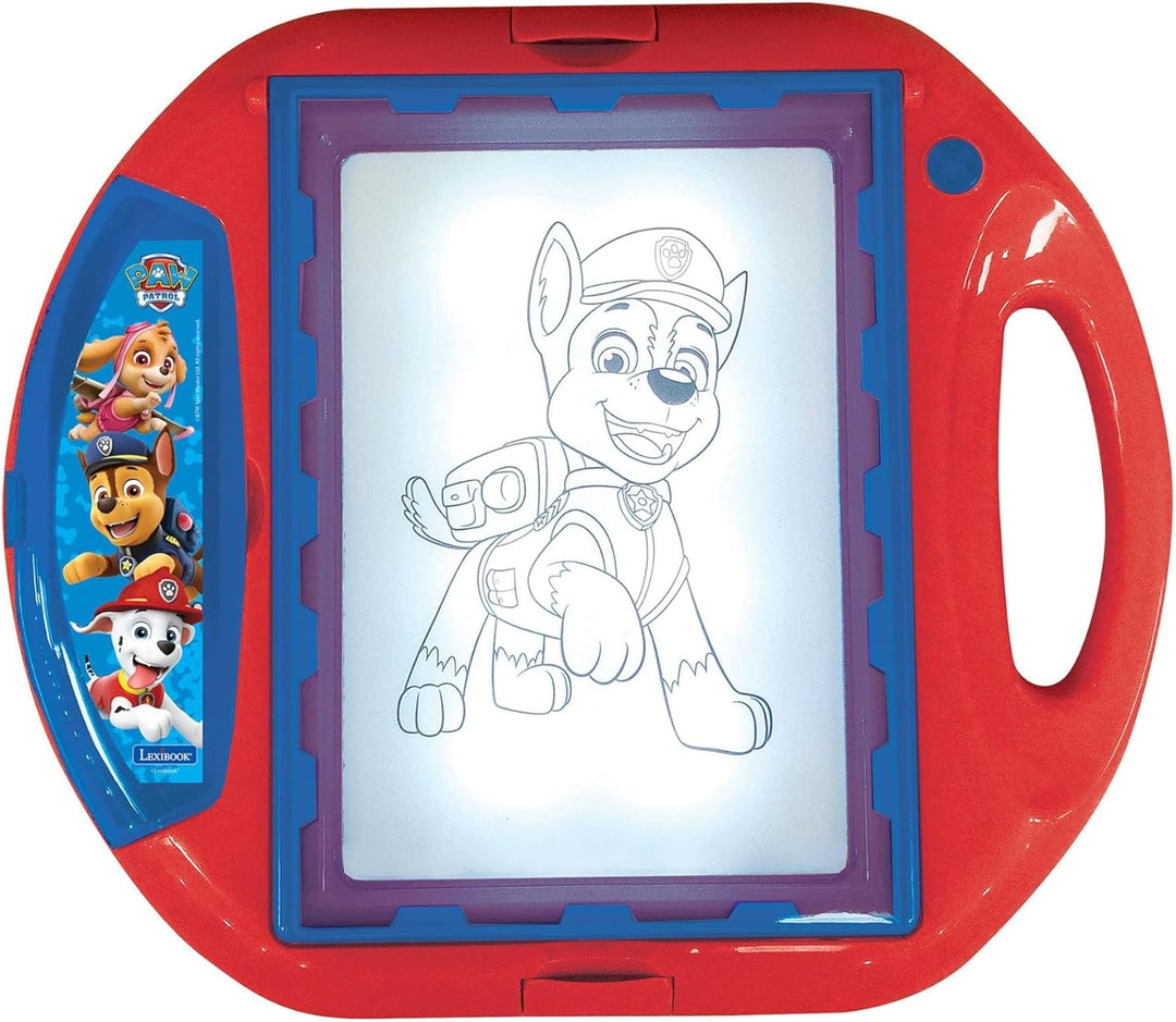 Lexibook CR310PA Paw Patrol Zeichenprojektor 4 Stempel, 10 Vorlagen, beleuchteten Fläche, 1 Stift en