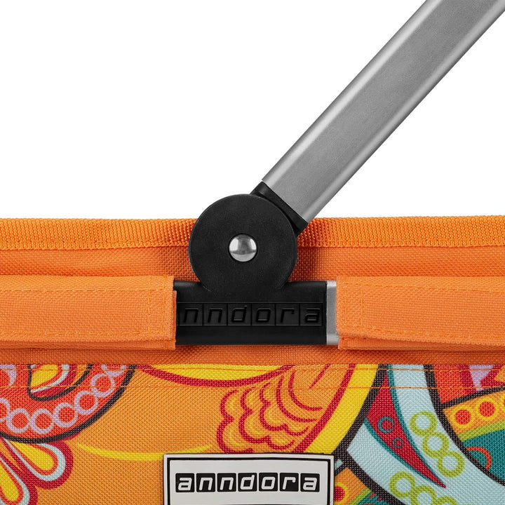 anndora Einkaufskorb PAISLEY 22 Liter - orange gemustert Paisley Orange