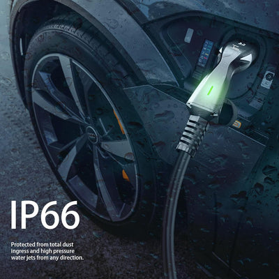 Teskee EV-Ladekabel EV-Ladegerät Typ 2 zu Typ 2 mit Anzeigeleuchten Tragbare Tasche Kompatibel mit A