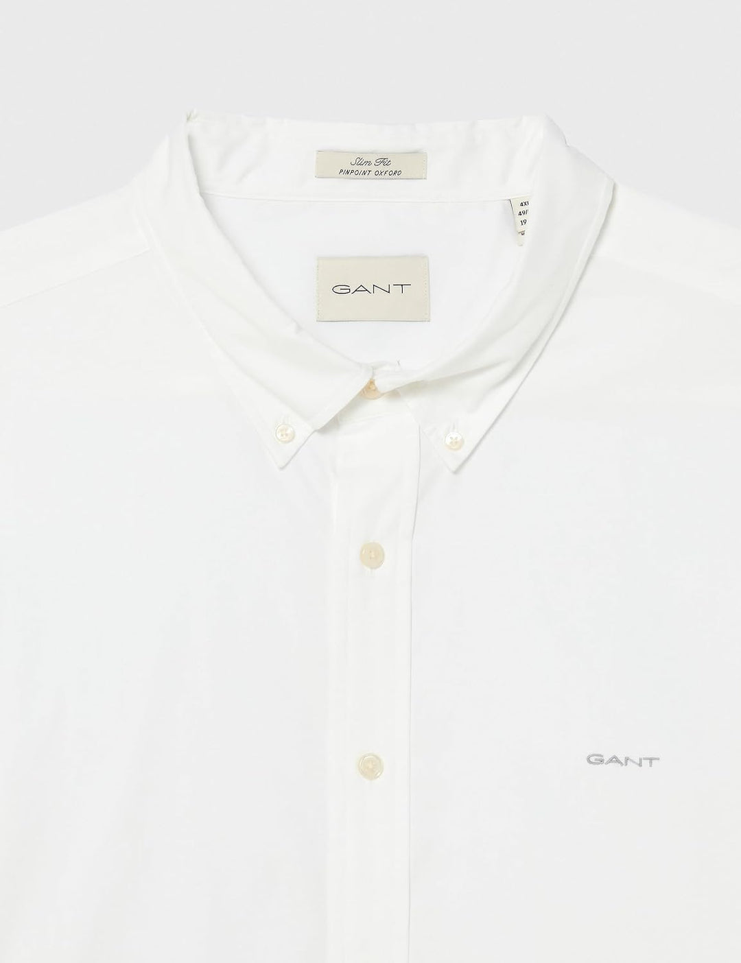 GANT Herren Slim Pinpoint Oxford Shirt Klassisches Hemd XL Weiss, XL Wei&amp;