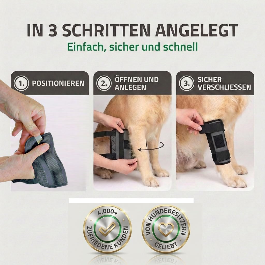 Nature Pet CarpoLock Premium Karpalgelenk Bandage Groesse M, M