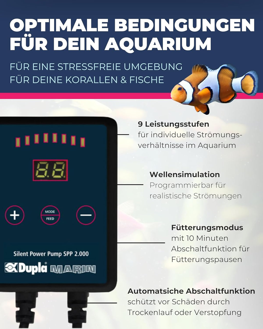Dupla Marin 82110 Silent Power Pump SPP 2.000, Schwarz
