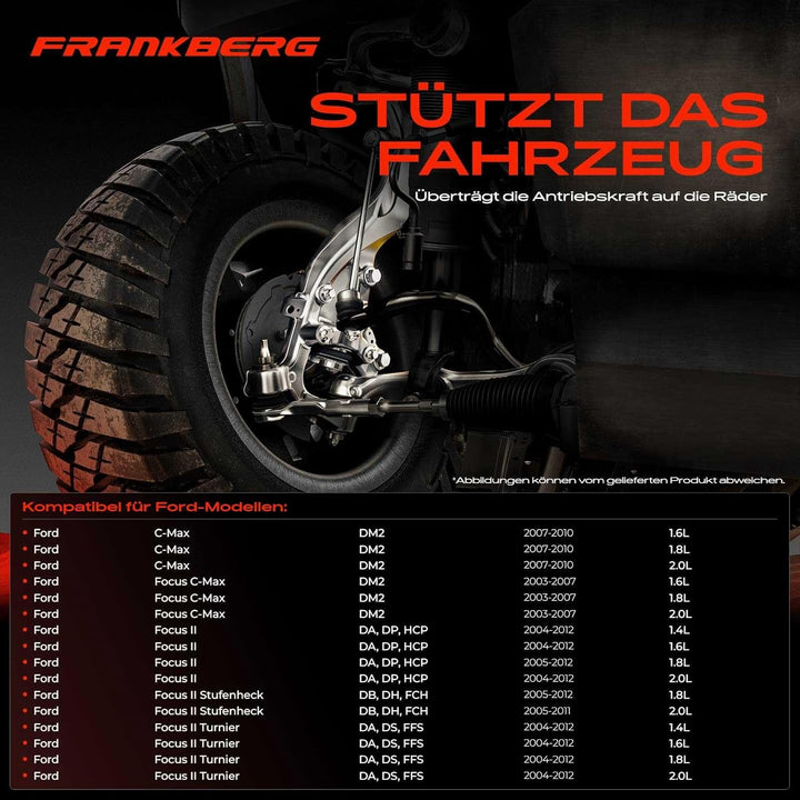 Achsschenkel Radaufhängun Vorne Links für Focus C-Max Focus II DA HCP DP 2003-2011 3M513K171BF