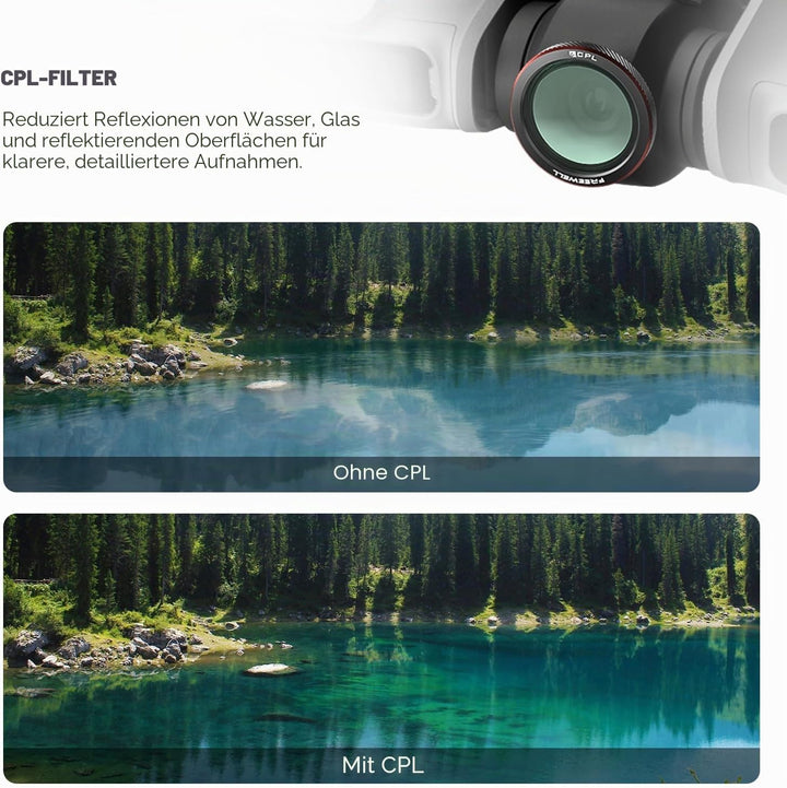 Freewell Magnetfilter für DJI Neo 2, inkl. ND8, ND16, ND32, ND/PL, CPL, UV, Black Glow Mist Filter f