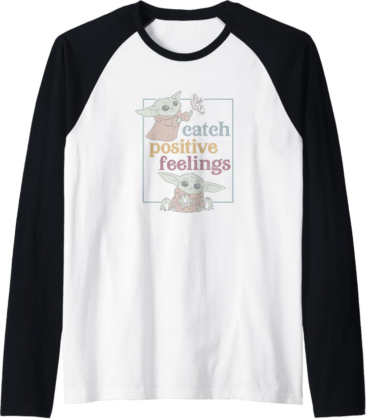 Star Wars: The Mandalorian Grogu Catch Positive Feelings Raglan