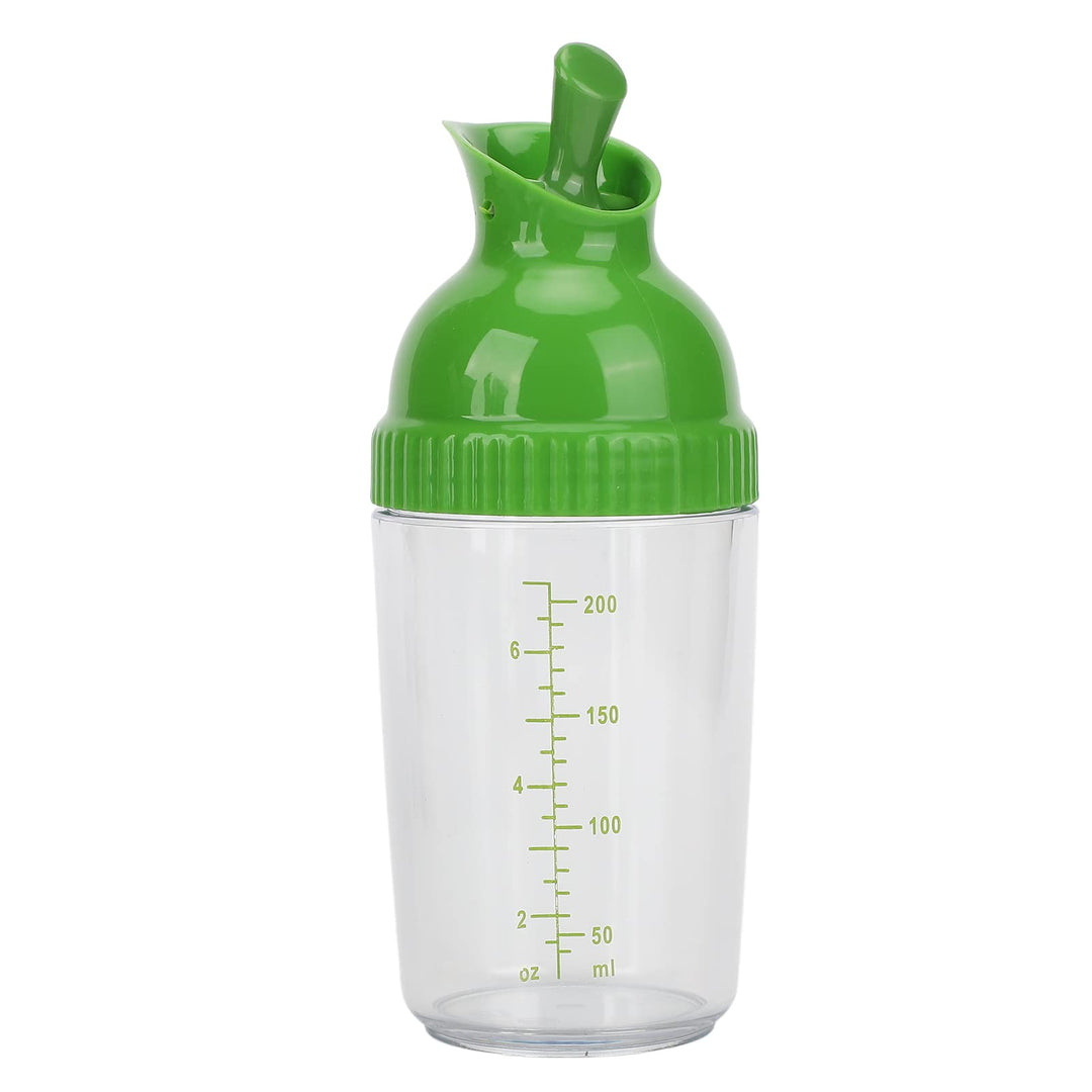 Salat-Dressing-Shaker, 200 Ml, Auslaufsicherer Glas-Dressing-Flaschenmixer, Einhändig Bedienbar, Spü
