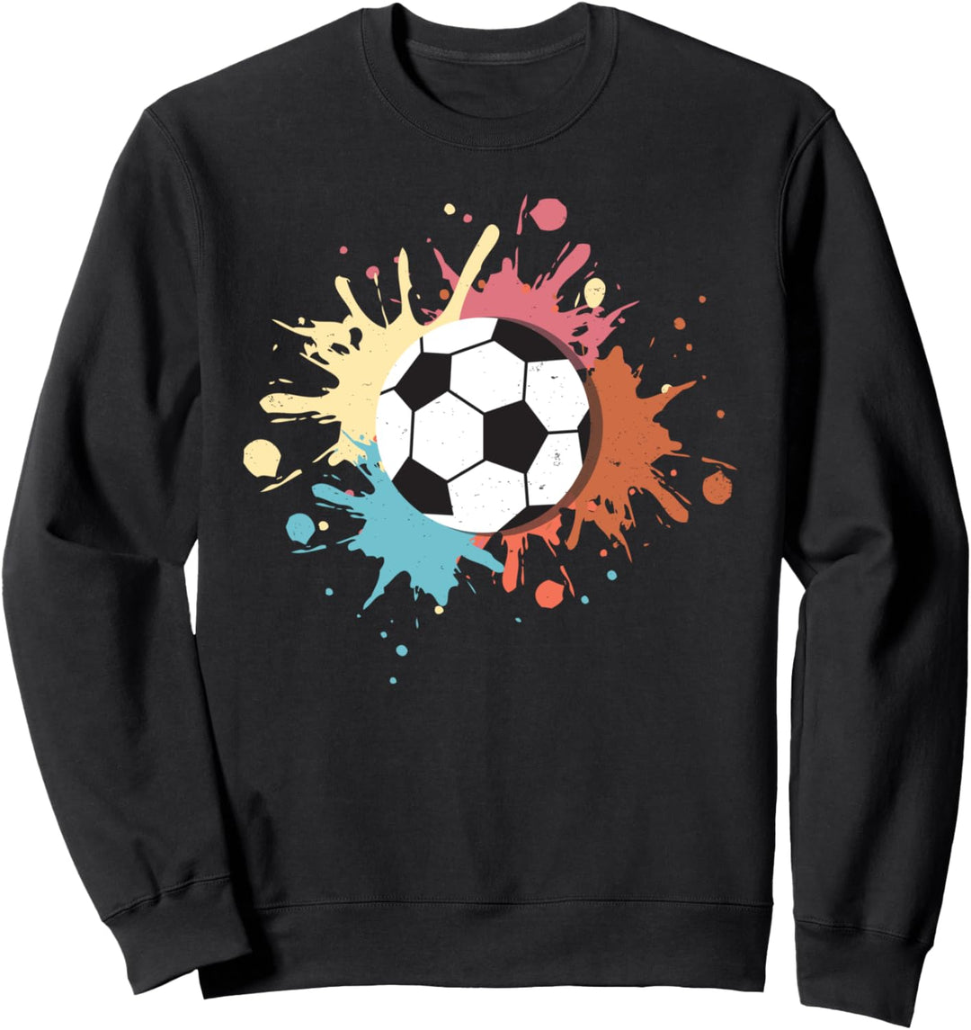 Retro Fussball Ball Sport Hobby Geschenk Sweatshirt