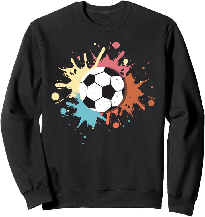 Retro Fussball Ball Sport Hobby Geschenk Sweatshirt