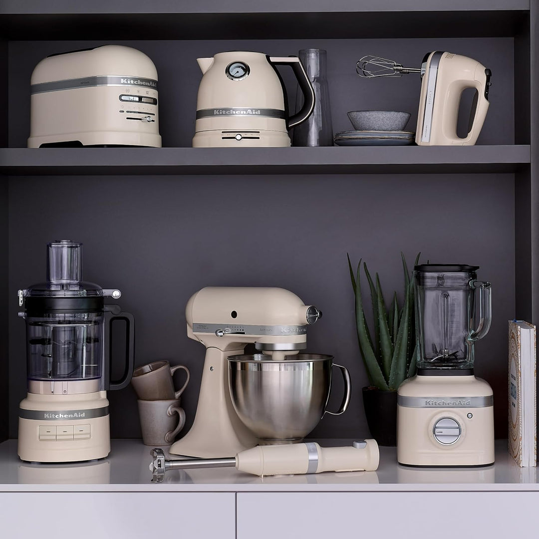 KitchenAid Handmixer 9 Stufen, 85W leiser DC-Motor mit Sanftanlauf, 6 Zubehörteile – Rühr-, Knethake