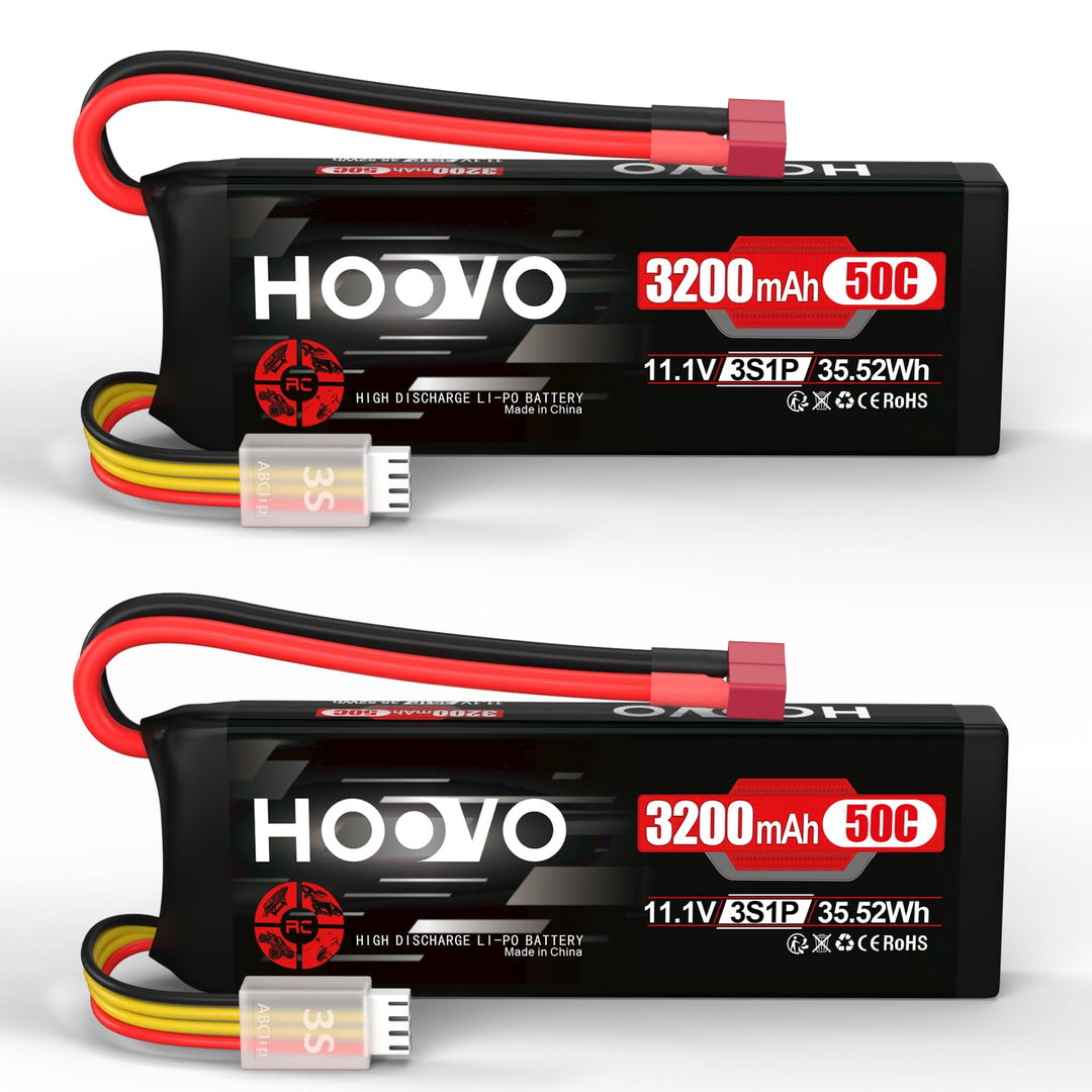 HOOVO 3S Lipo Akku 11,1V 3200mAh 50C SoftCase Lipo Battery mit Deans T Stecker RC Batterie für RC Au