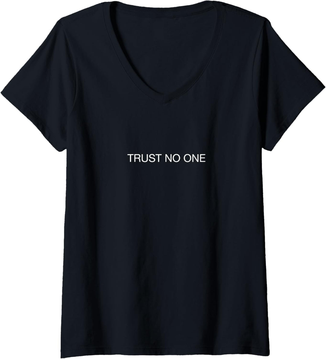 X-Files Traue Niemandem T-Shirt mit V-Ausschnitt