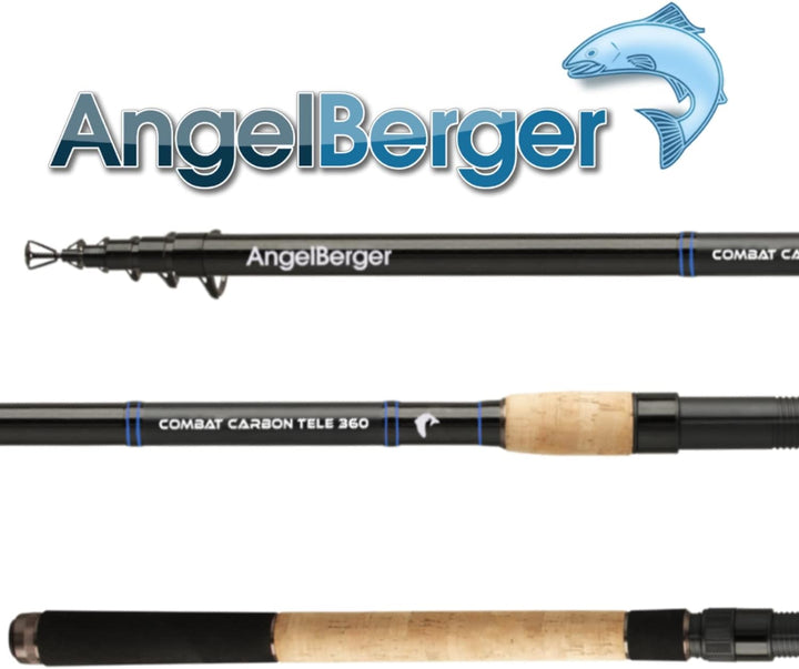 Angel Berger Combat Carbon Tele 360 Teleskoprute Angelrute Allround Rute Tele Karpfenrute