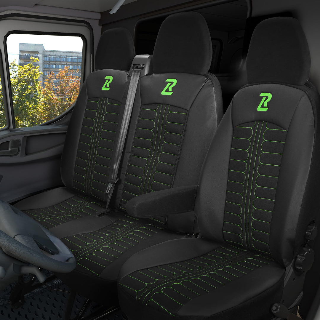 Sitzbezug für FIAT Ducato, Peugeot Boxer, Citroen Jumper, Opel Movano | LUCARO Vordersitzbezug Set 1