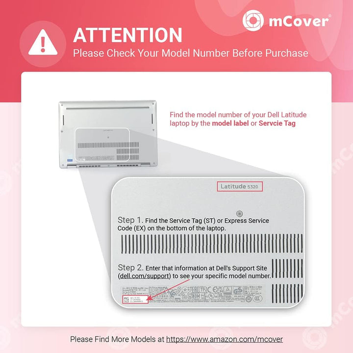 mCover Nur kompatibel mit 2021 ~ 2022 13,3 Zoll Dell Latitude 5320 5330 2-in-1 Windows Laptop Notebo