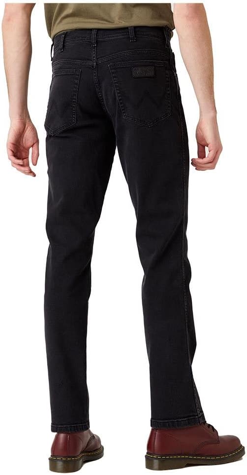 Wrangler Herren Texas Slim Jeans 28W / 32L Black Crow, 28W / 32L Black Crow