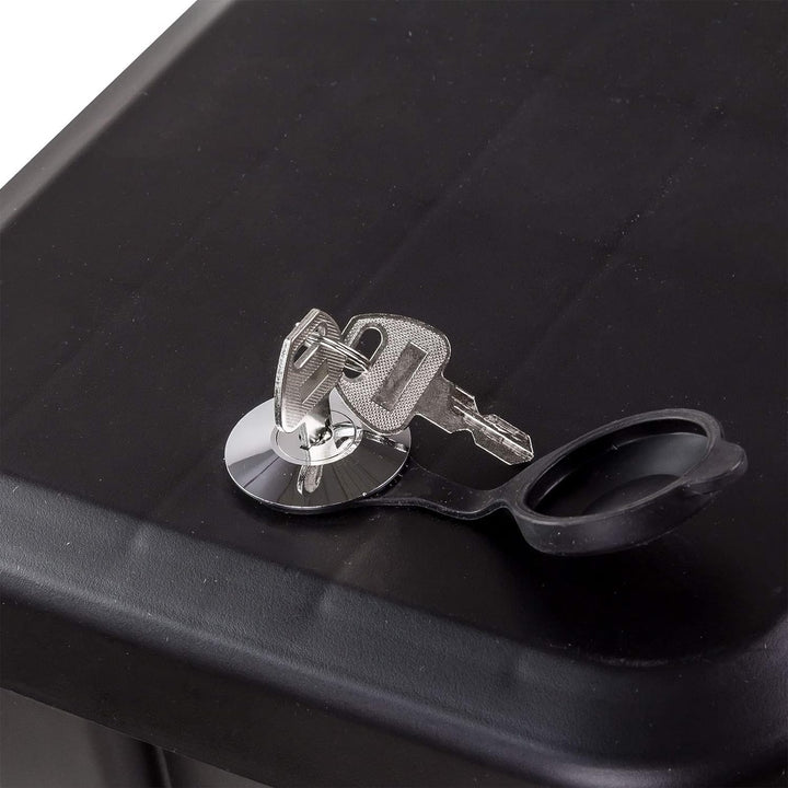 PKW Anhänger universal Deichselbox DDB25 schwarz max. für 100 kg + 2 Schlüssel