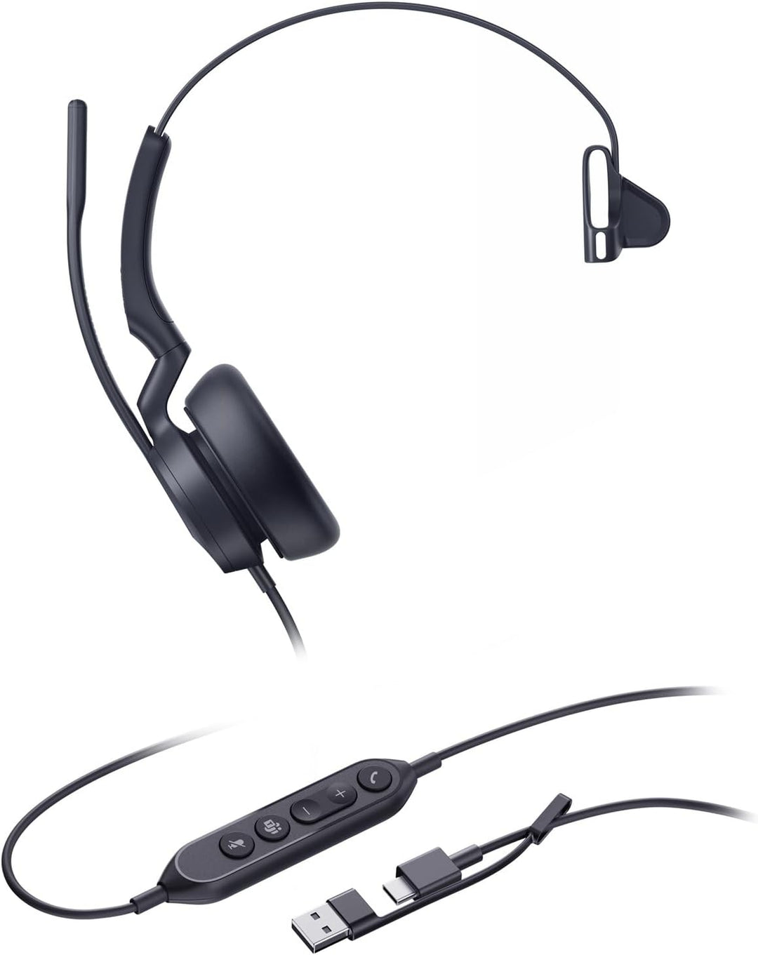 Yealink Headset UH46 Mono Teams USB-C/A UH46 Mono Teams USB C/A, UH46 Mono Teams USB C/A