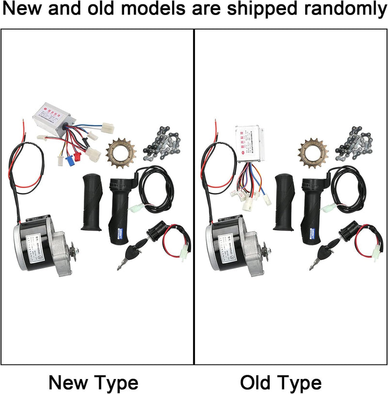 Umrüstsatz für Elektroroller, DIY Bürstenmotorset 24V 250W Elektro-Umbausatz für Elektroroller