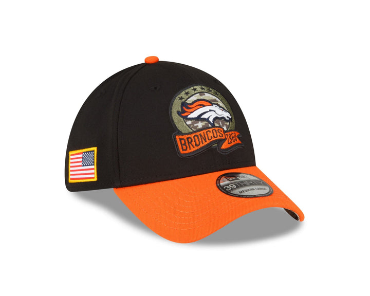New Era Salute to Service 2022 Basecap 39Thirty NFL Fanartikel American Football Kappe schwarz M-L 3