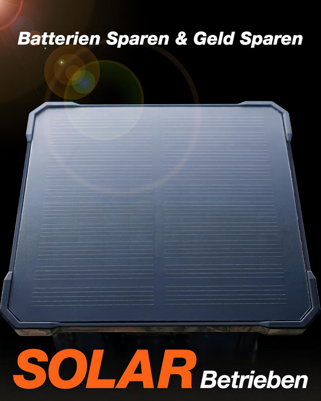 iZEEKER Solar Wildkamera, 2,7K/1520P 30fps 36MP Wildtierkamera mit 940 nm No Glow Infrarot LEDs, Wil