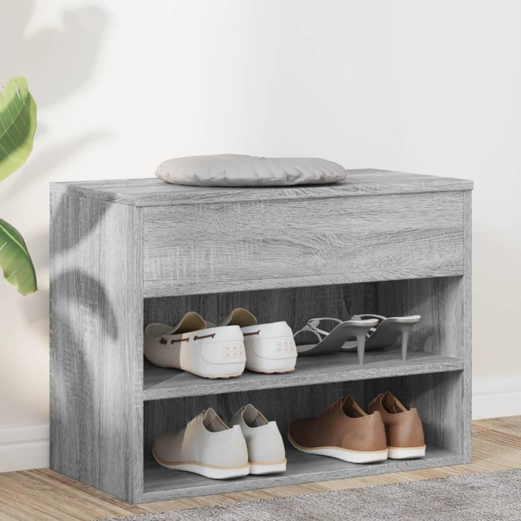 vidaXL Schuhbank, Schuhschrank mit viel Stauraum, Schuhregal für Flur Eingangsbereich, Sitzbank Flur