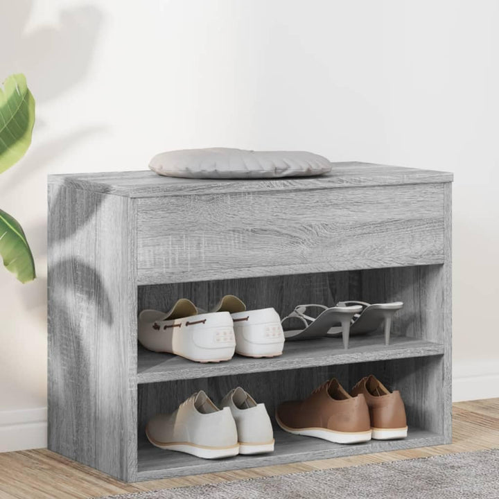 vidaXL Schuhbank, Schuhschrank mit viel Stauraum, Schuhregal für Flur Eingangsbereich, Sitzbank Flur