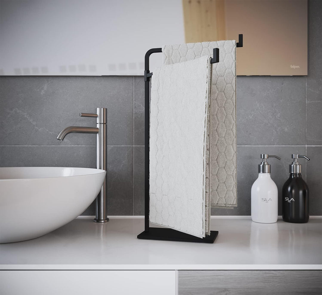 Handtuchhalter für Badezimmer-Arbeitsplatte, 43,2 cm (17 Zoll) hoch, freistehender Handtuchständer f