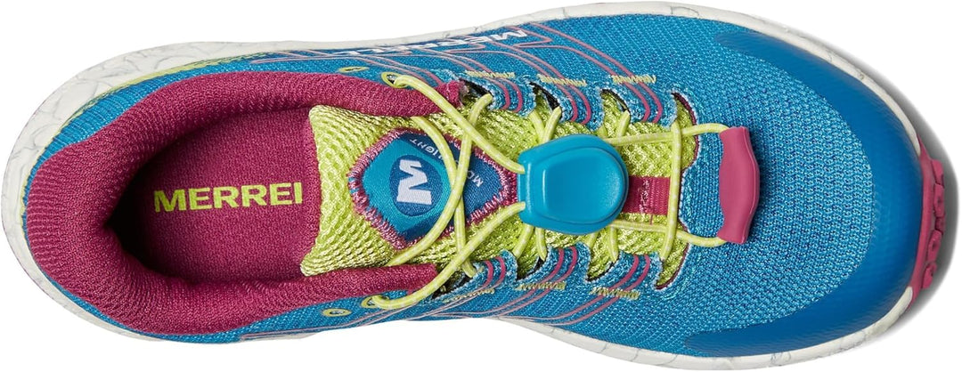 Merrell Mädchen Moab Flight Low A/C Sneaker 29 EU Teal Lime Fuchsia, 29 EU Teal Lime Fuchsia