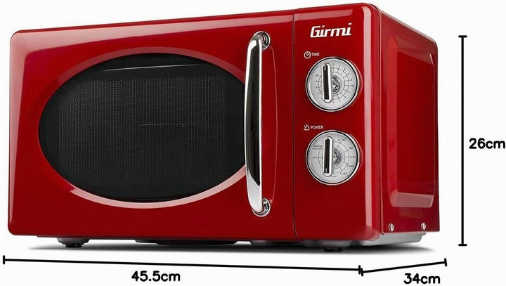 Girmi FM21 Kombi-Mikrowelle, 20 Liter, Stahl,