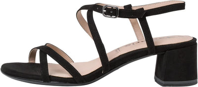 Tamaris Damen Sandaletten, Frauen Sandalen,TOUCHit-Fussbett 37 EU Schwarz, 37 EU Schwarz